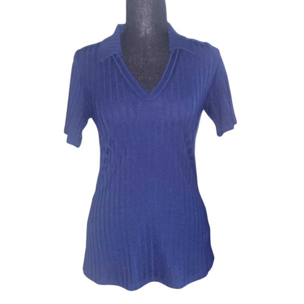 RW&CO. Navy Ribbed Polo
